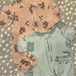 Like New Carters Down Under Double Zip Pajamas 6 Months Australian Outback